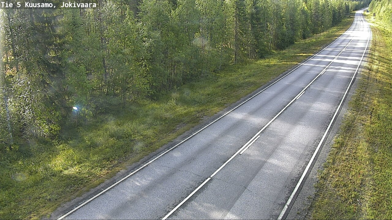 Weather Camera Image Road 5 Kuusamo, Jokivaara, Kuusamo, Pohjois-Pohjanmaa