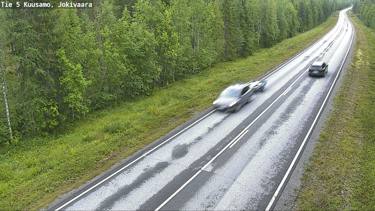 Weather Camera Image Road 5 Kuusamo, Jokivaara, Kuusamo, Pohjois-Pohjanmaa