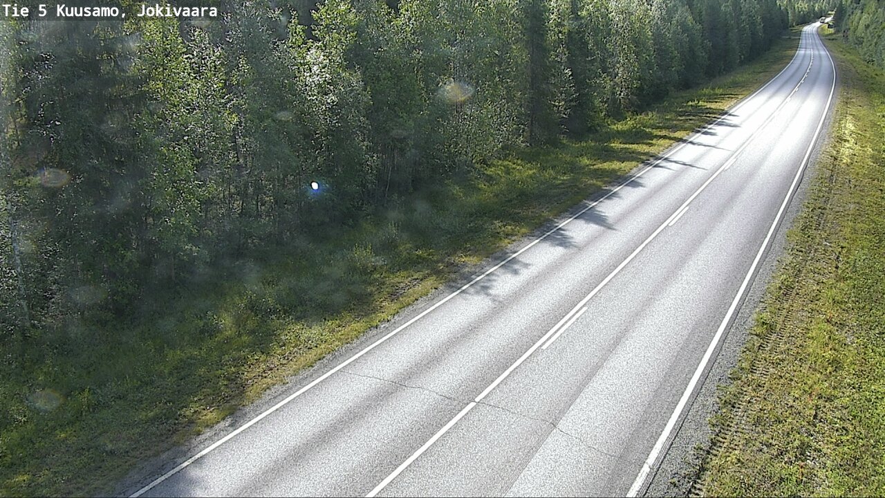 Weather Camera Image Road 5 Kuusamo, Jokivaara, Kuusamo, Pohjois-Pohjanmaa