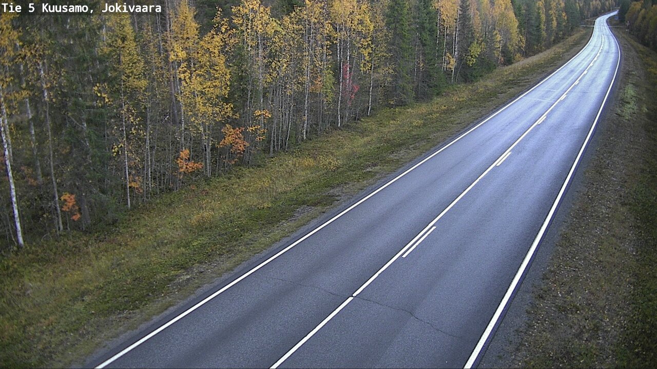 Weather Camera Image Road 5 Kuusamo, Jokivaara, Kuusamo, Pohjois-Pohjanmaa