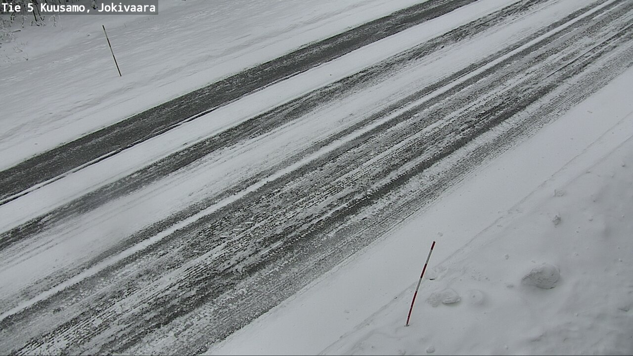 Weather Camera Image Väg 5 Kuusamo, Jokivaara, Kuusamo, Pohjois-Pohjanmaa
