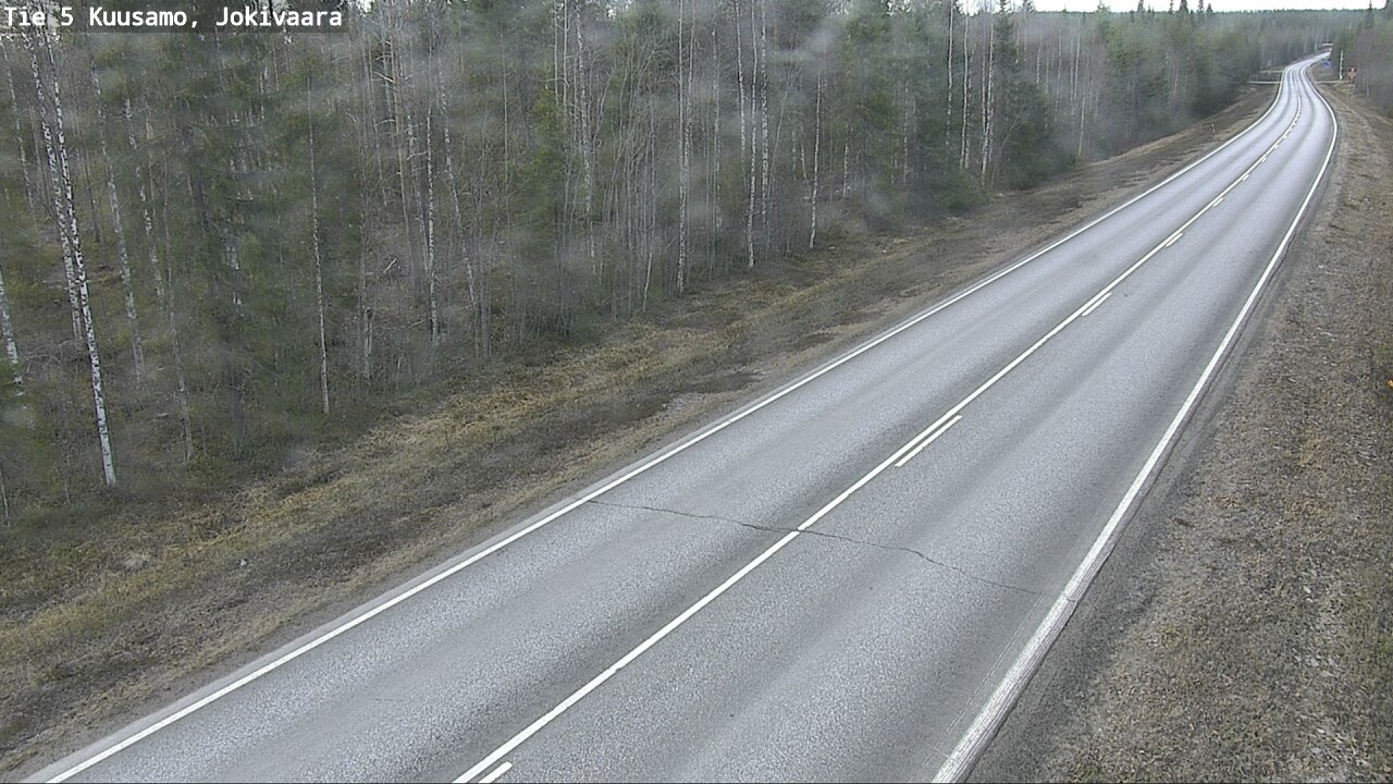 Weather Camera Image Road 5 Kuusamo, Jokivaara, Kuusamo, Pohjois-Pohjanmaa
