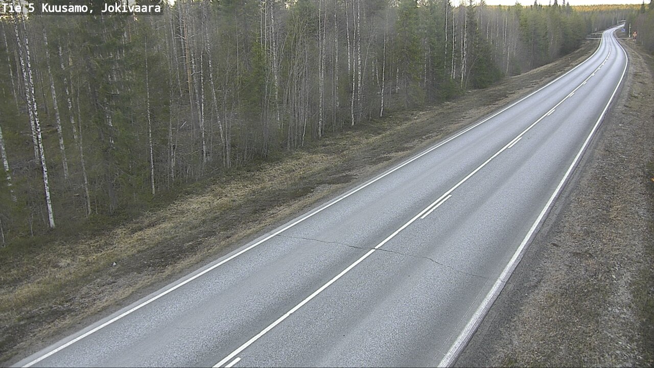 Weather Camera Image Väg 5 Kuusamo, Jokivaara, Kuusamo, Pohjois-Pohjanmaa