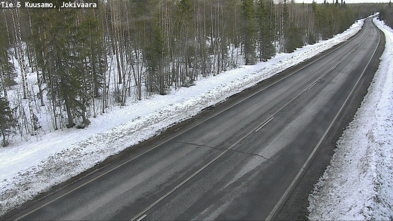 Weather Camera Image Road 5 Kuusamo, Jokivaara, Kuusamo, Pohjois-Pohjanmaa