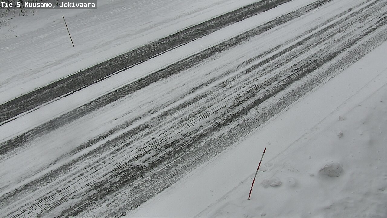 Weather Camera Image Väg 5 Kuusamo, Jokivaara, Kuusamo, Pohjois-Pohjanmaa