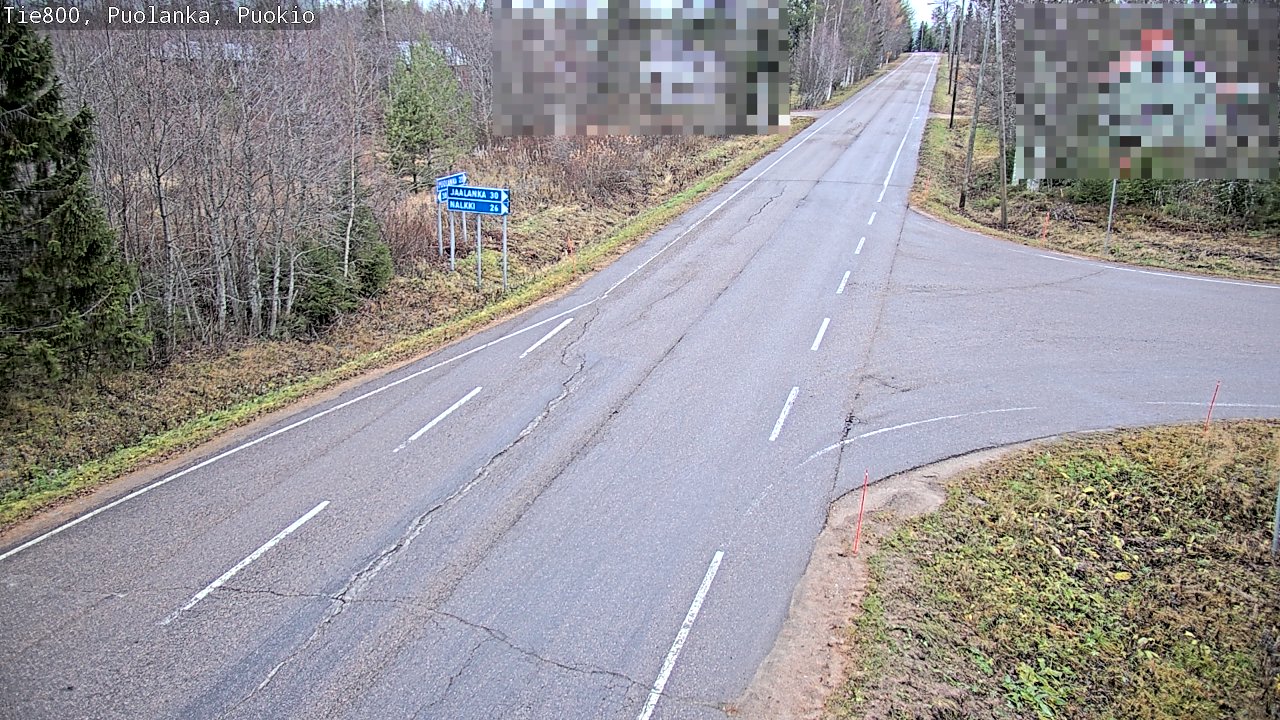 Weather Camera Image Road 800 Puolanka, Puokio, Puolanka, Kainuu