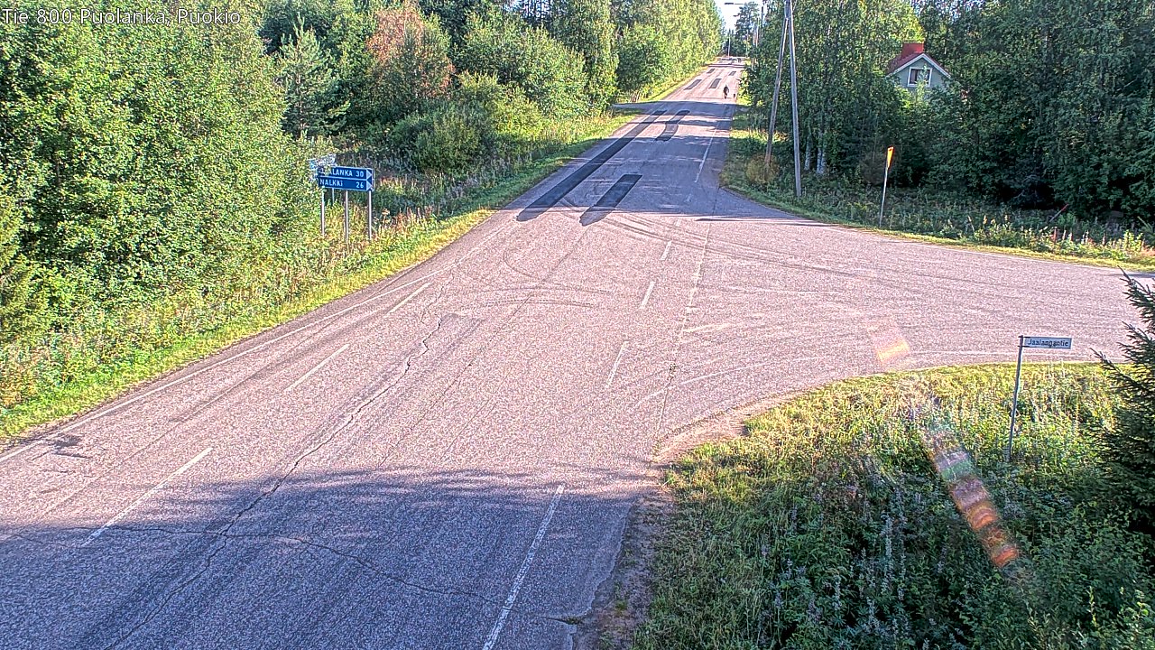 Weather Camera Image Road 800 Puolanka, Puokio, Puolanka, Kainuu