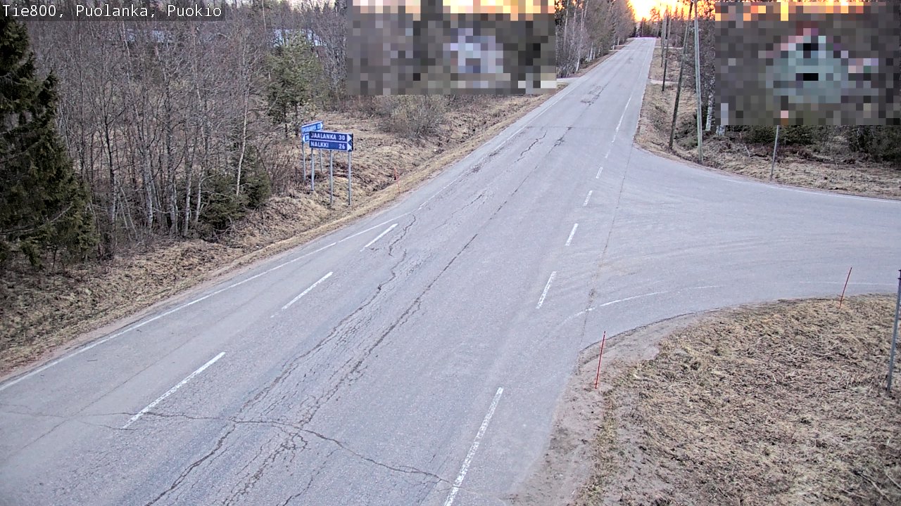 Weather Camera Image Road 800 Puolanka, Puokio, Puolanka, Kainuu