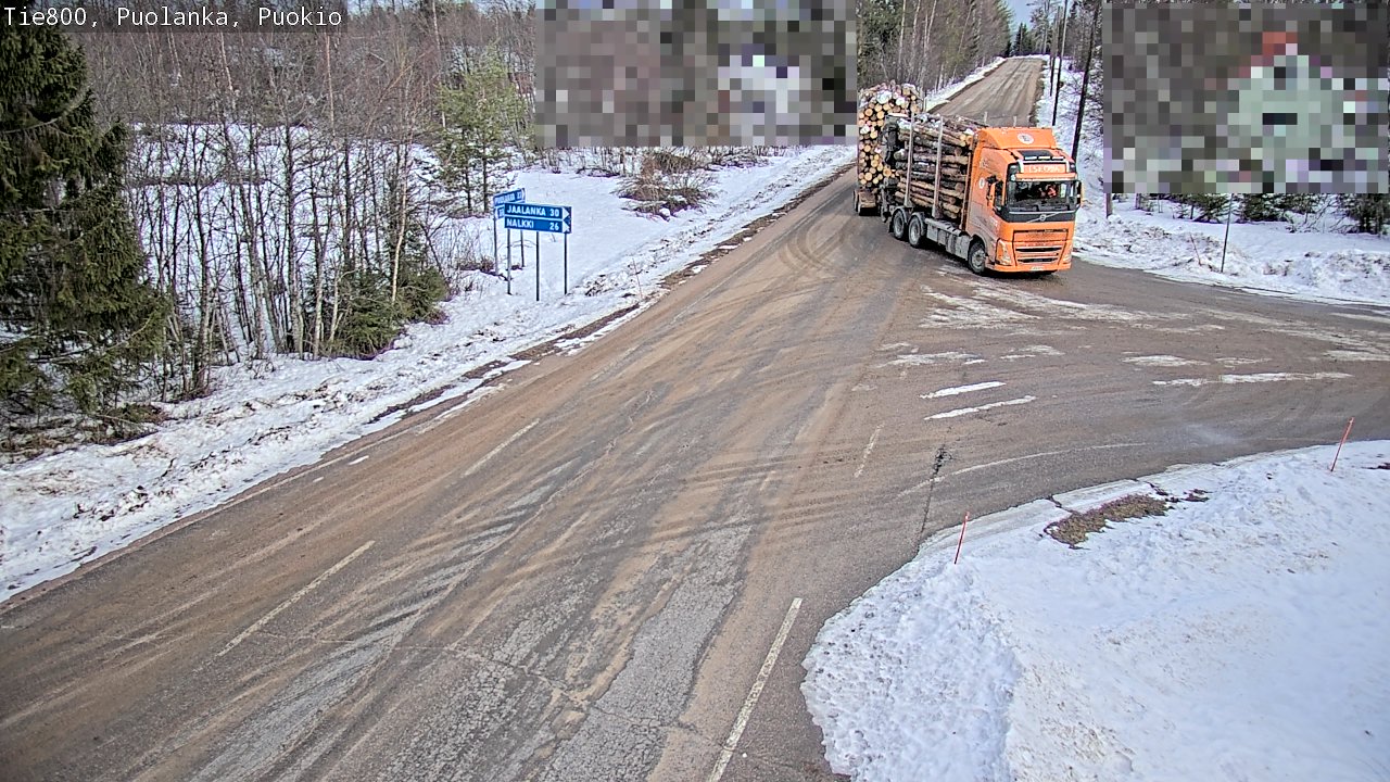 Weather Camera Image Road 800 Puolanka, Puokio, Puolanka, Kainuu