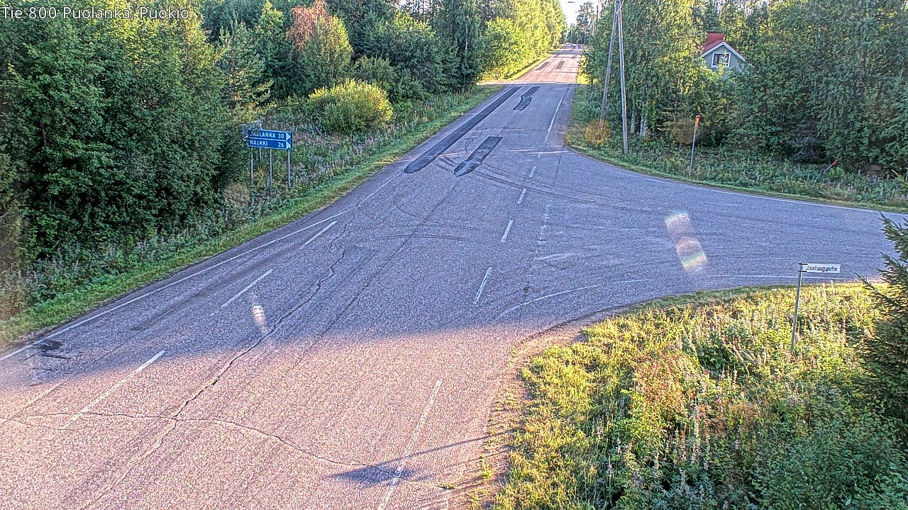 Weather Camera Image Road 800 Puolanka, Puokio, Puolanka, Kainuu