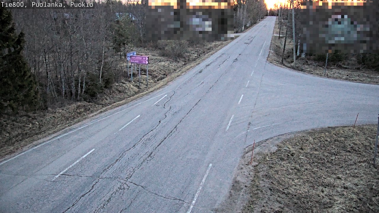 Weather Camera Image Road 800 Puolanka, Puokio, Puolanka, Kainuu