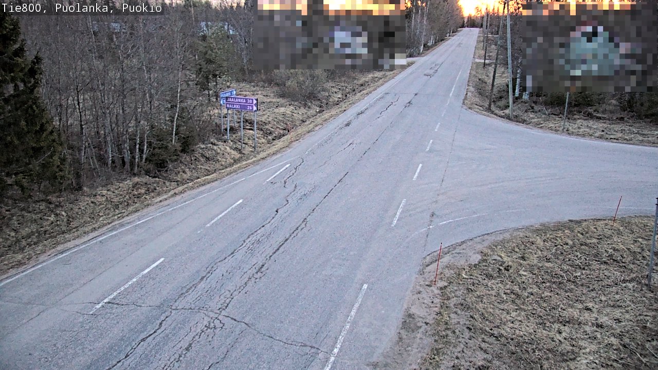 Weather Camera Image Road 800 Puolanka, Puokio, Puolanka, Kainuu