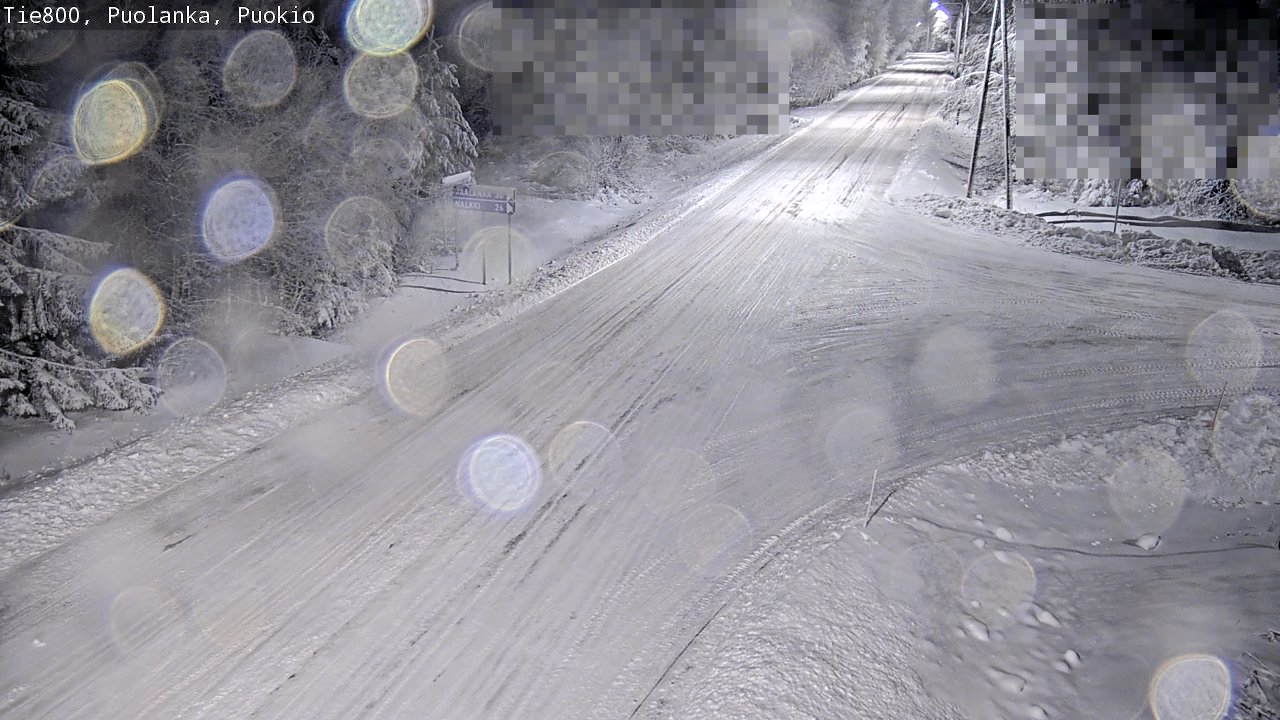 Weather Camera Image Road 800 Puolanka, Puokio, Puolanka, Kainuu