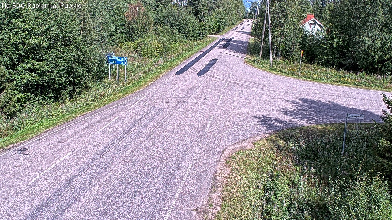 Weather Camera Image Road 800 Puolanka, Puokio, Puolanka, Kainuu