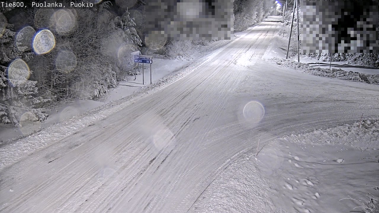 Weather Camera Image Road 800 Puolanka, Puokio, Puolanka, Kainuu