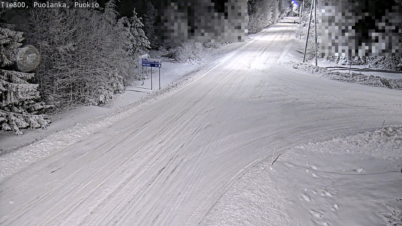 Weather Camera Image Road 800 Puolanka, Puokio, Puolanka, Kainuu