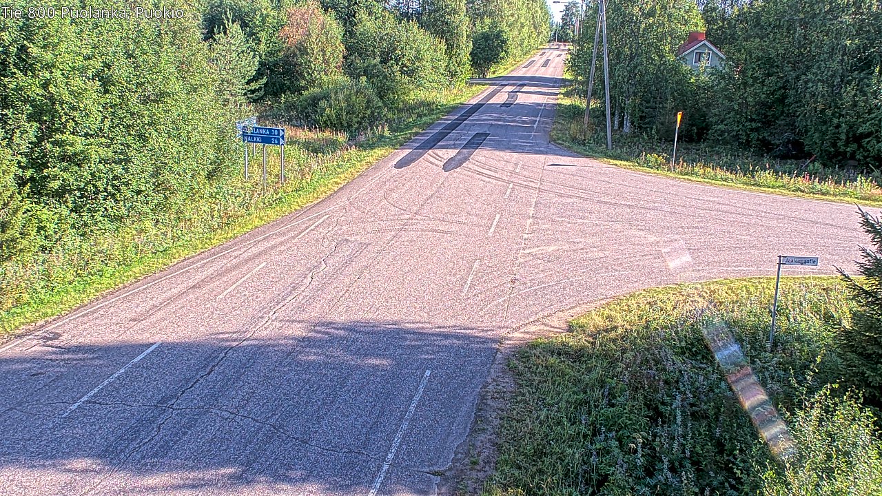 Weather Camera Image Road 800 Puolanka, Puokio, Puolanka, Kainuu