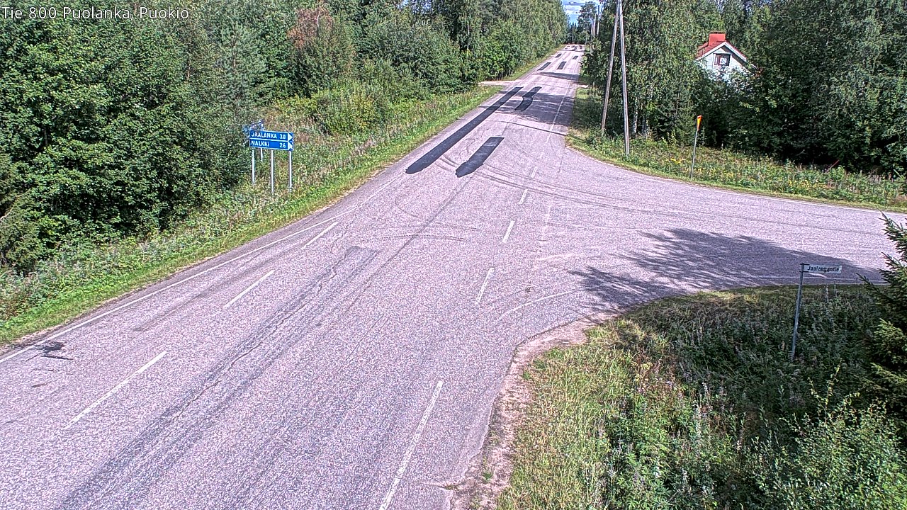 Weather Camera Image Road 800 Puolanka, Puokio, Puolanka, Kainuu