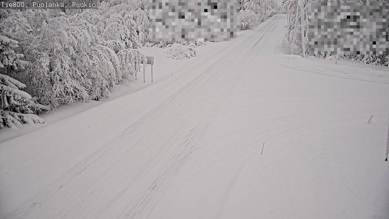 Weather Camera Image Road 800 Puolanka, Puokio, Puolanka, Kainuu