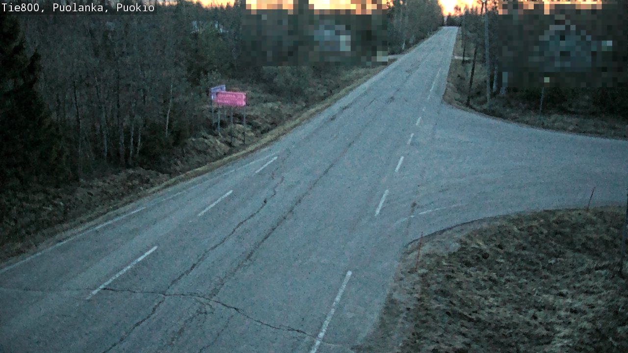Weather Camera Image Road 800 Puolanka, Puokio, Puolanka, Kainuu