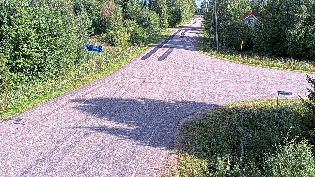 Weather Camera Image Road 800 Puolanka, Puokio, Puolanka, Kainuu