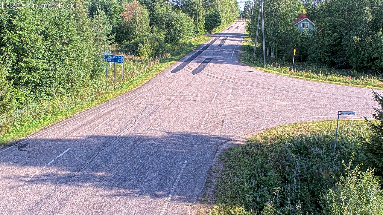 Weather Camera Image Road 800 Puolanka, Puokio, Puolanka, Kainuu