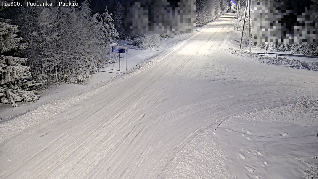 Weather Camera Image Road 800 Puolanka, Puokio, Puolanka, Kainuu