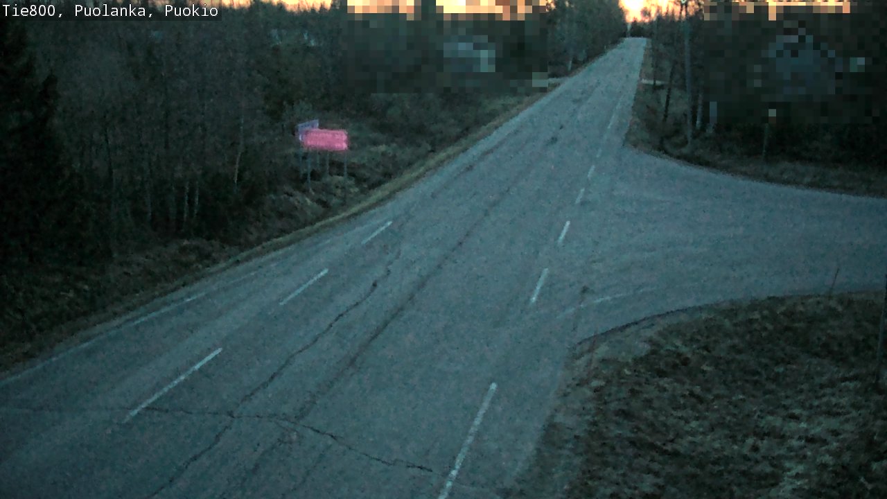 Weather Camera Image Road 800 Puolanka, Puokio, Puolanka, Kainuu