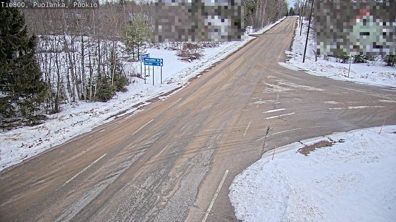 Weather Camera Image Road 800 Puolanka, Puokio, Puolanka, Kainuu