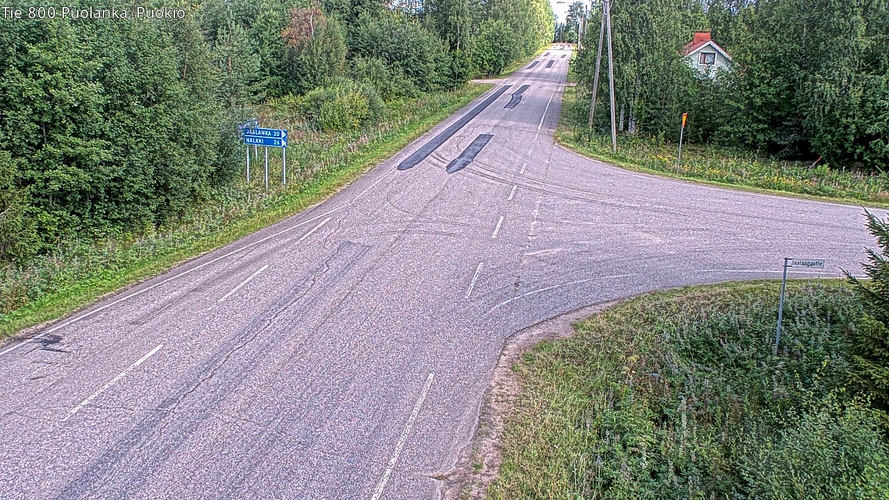 Weather Camera Image Road 800 Puolanka, Puokio, Puolanka, Kainuu