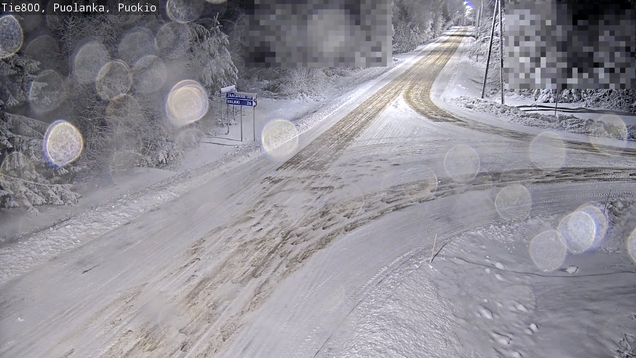 Weather Camera Image Road 800 Puolanka, Puokio, Puolanka, Kainuu