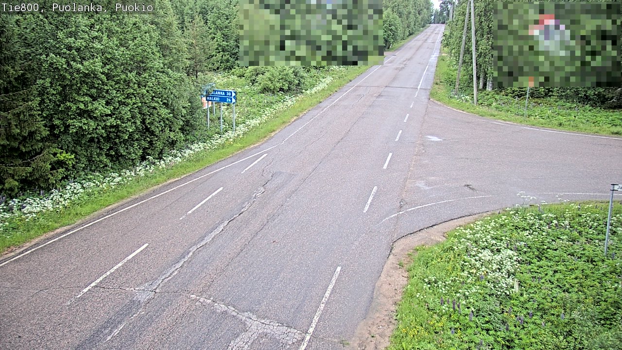 Weather Camera Image Road 800 Puolanka, Puokio, Puolanka, Kainuu