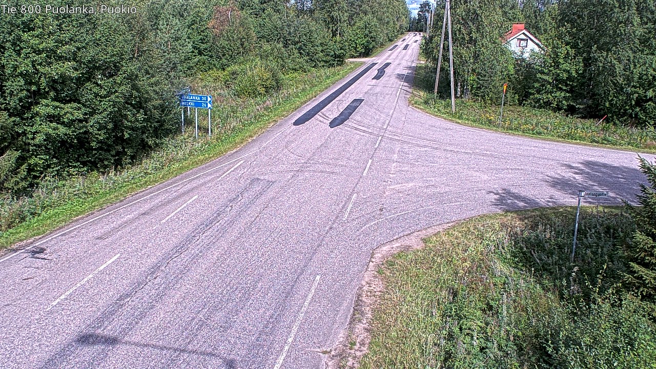 Weather Camera Image Road 800 Puolanka, Puokio, Puolanka, Kainuu