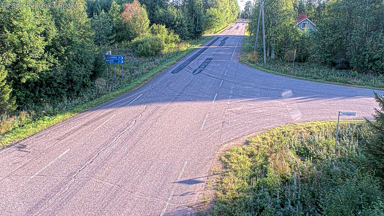 Weather Camera Image Road 800 Puolanka, Puokio, Puolanka, Kainuu