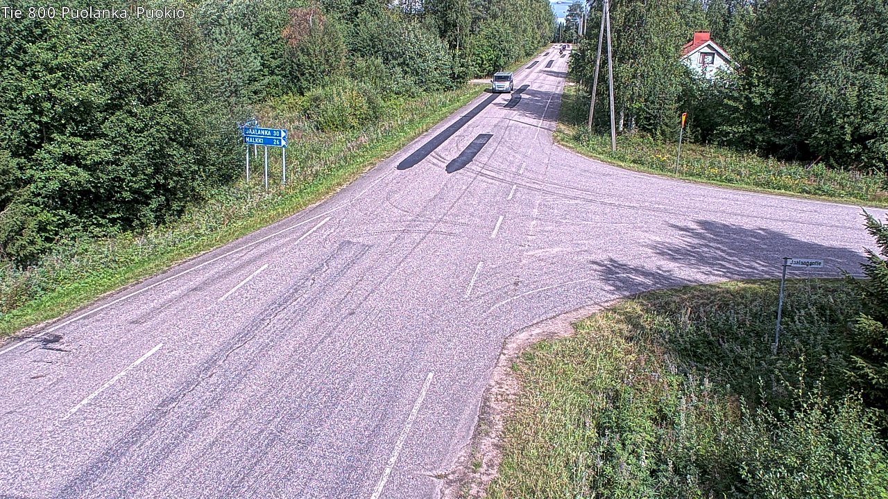Weather Camera Image Road 800 Puolanka, Puokio, Puolanka, Kainuu