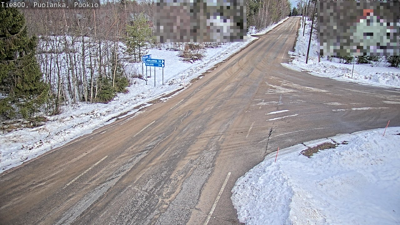 Weather Camera Image Road 800 Puolanka, Puokio, Puolanka, Kainuu