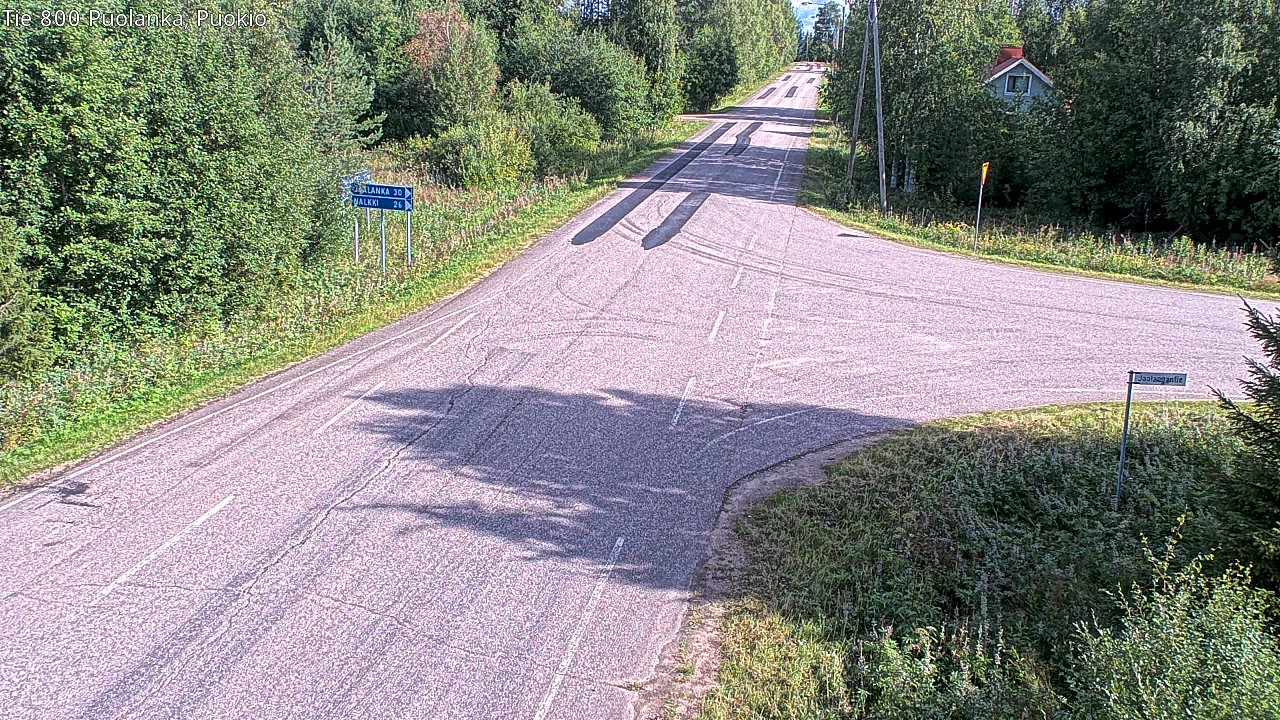 Weather Camera Image Road 800 Puolanka, Puokio, Puolanka, Kainuu