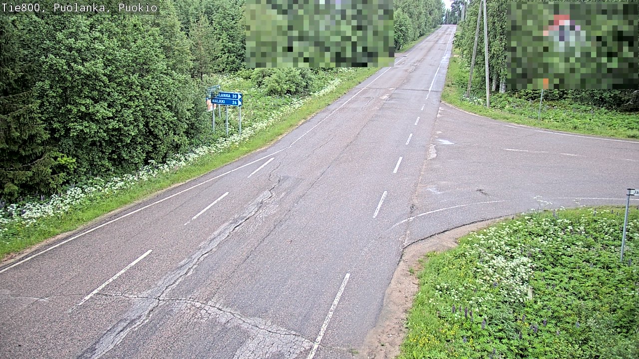 Weather Camera Image Road 800 Puolanka, Puokio, Puolanka, Kainuu