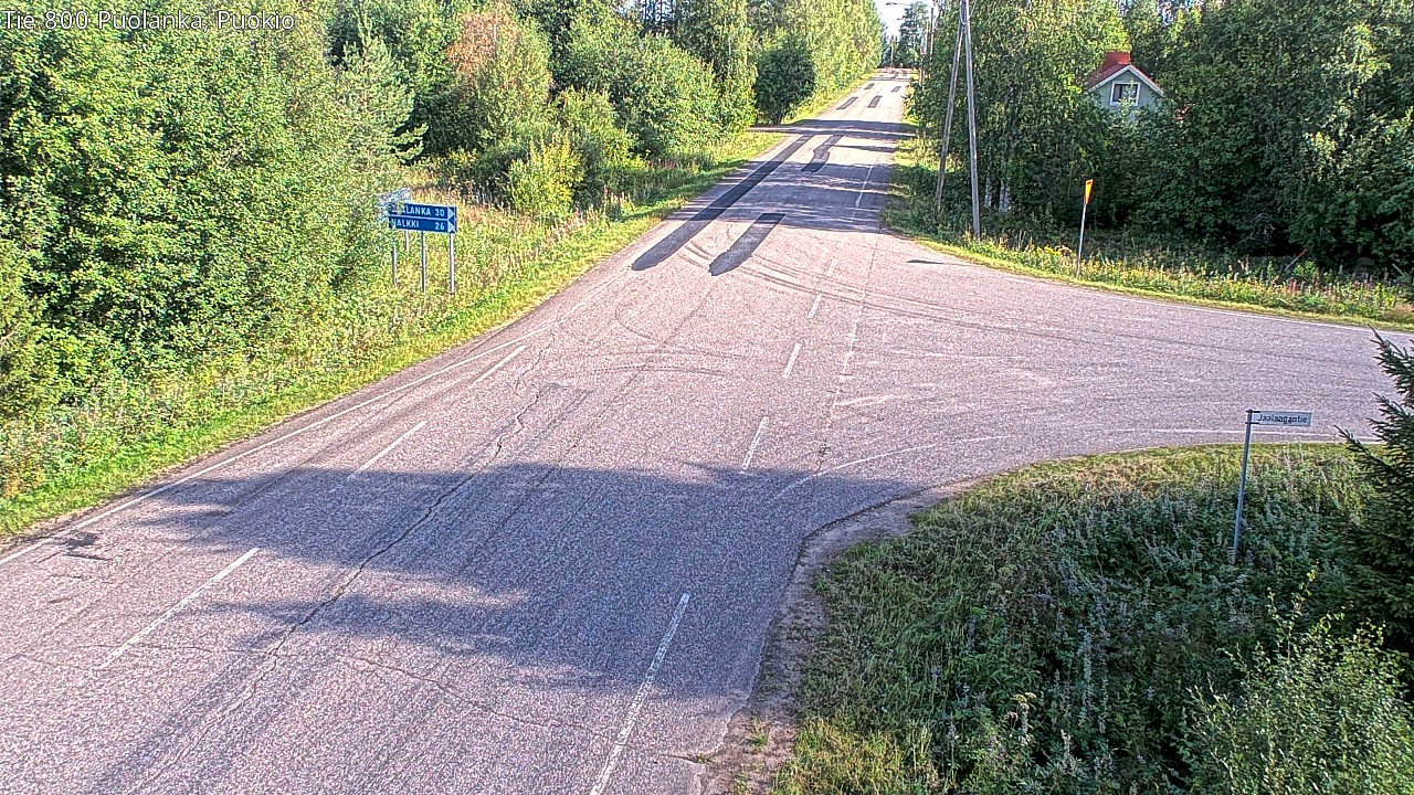 Weather Camera Image Road 800 Puolanka, Puokio, Puolanka, Kainuu