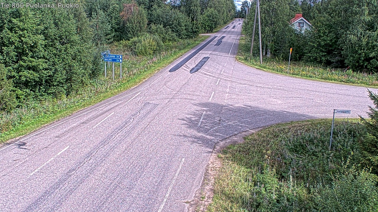 Weather Camera Image Road 800 Puolanka, Puokio, Puolanka, Kainuu