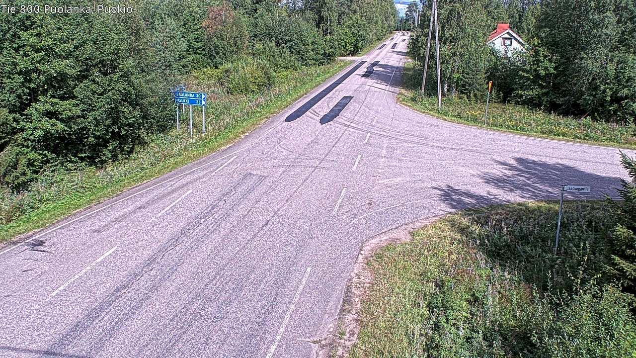 Weather Camera Image Road 800 Puolanka, Puokio, Puolanka, Kainuu