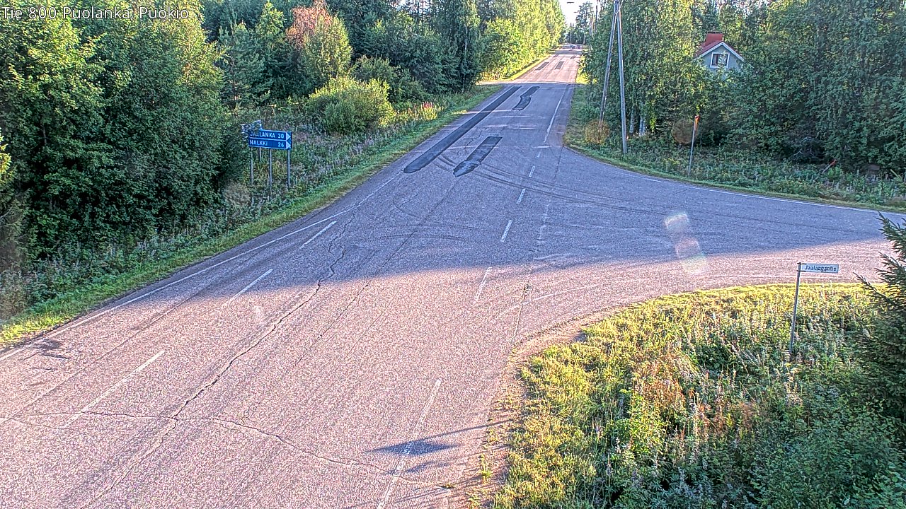 Weather Camera Image Road 800 Puolanka, Puokio, Puolanka, Kainuu