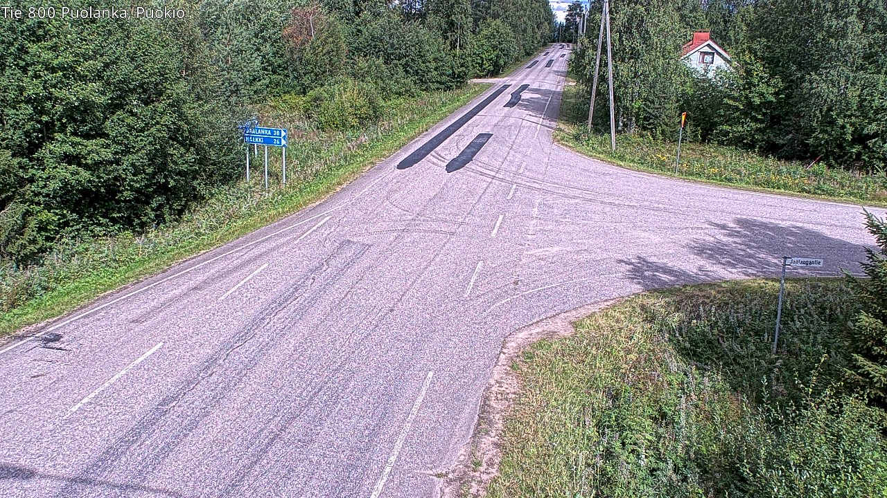 Weather Camera Image Road 800 Puolanka, Puokio, Puolanka, Kainuu