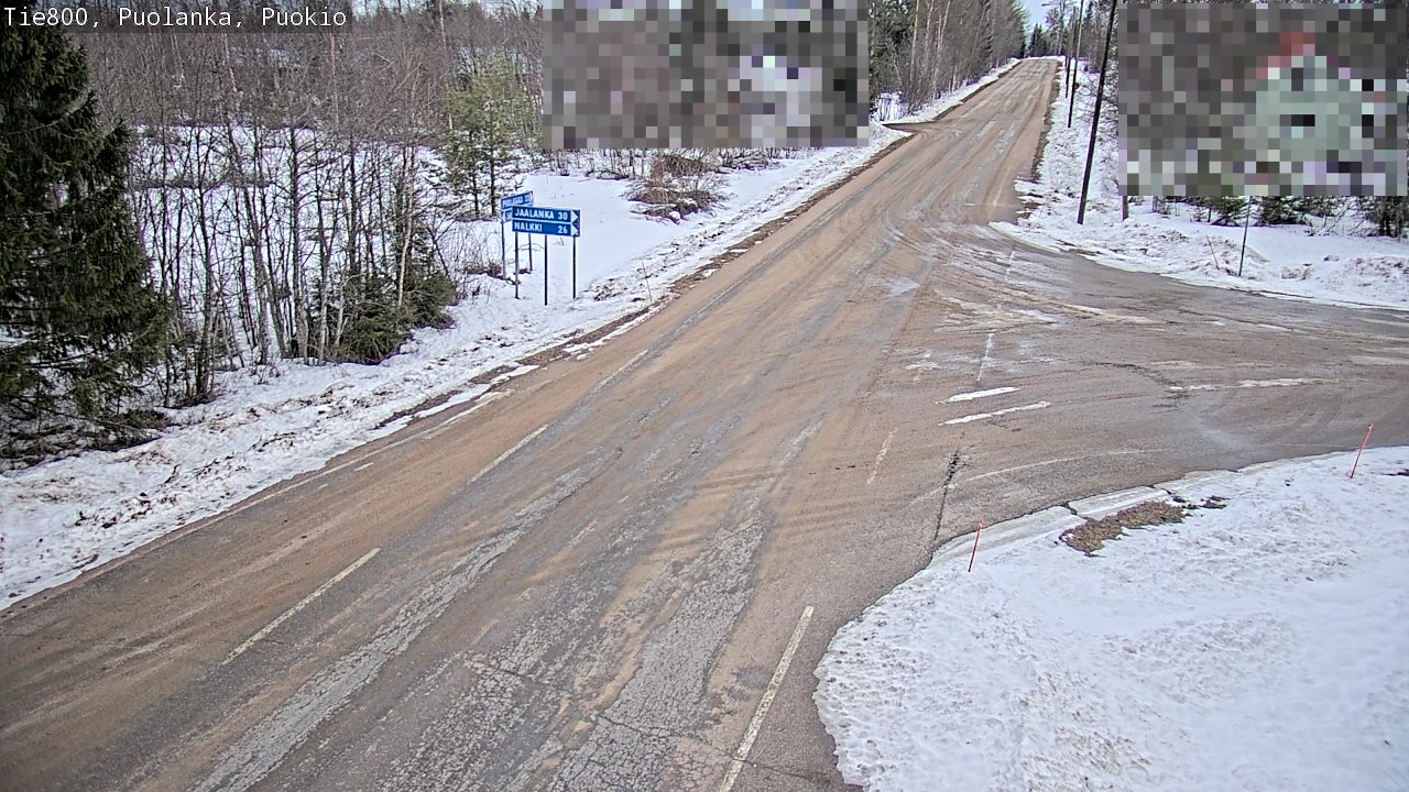 Weather Camera Image Road 800 Puolanka, Puokio, Puolanka, Kainuu