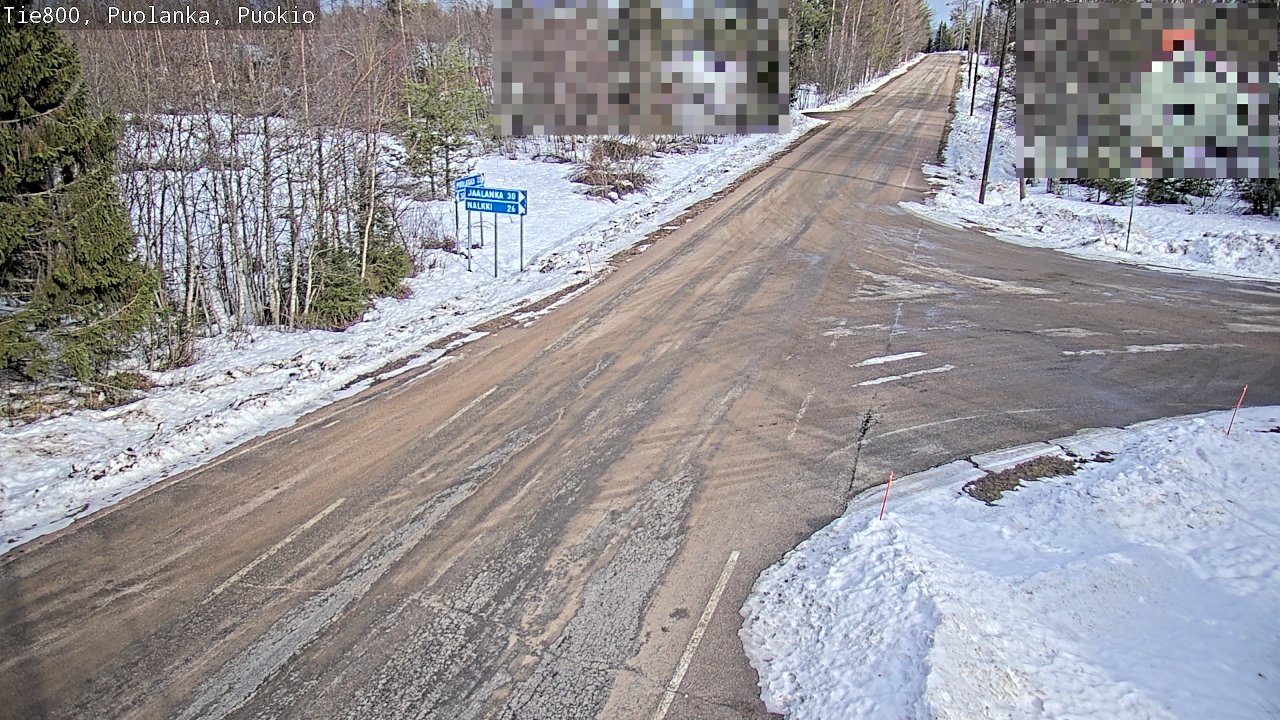 Weather Camera Image Road 800 Puolanka, Puokio, Puolanka, Kainuu