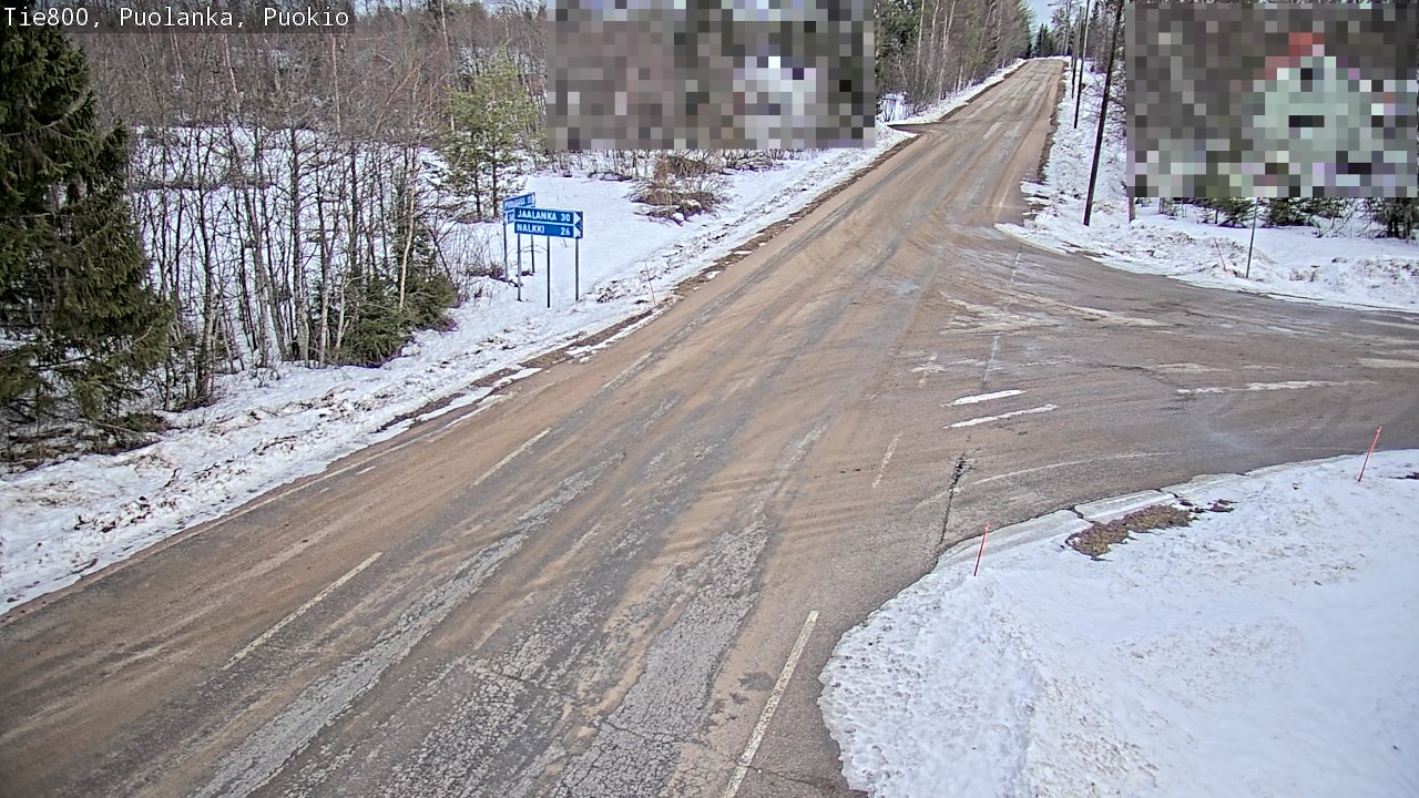 Weather Camera Image Road 800 Puolanka, Puokio, Puolanka, Kainuu