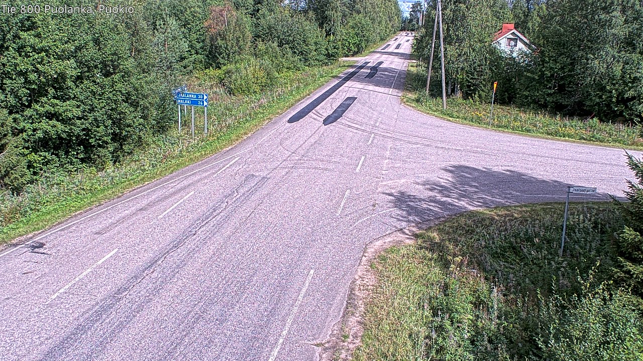 Weather Camera Image Road 800 Puolanka, Puokio, Puolanka, Kainuu