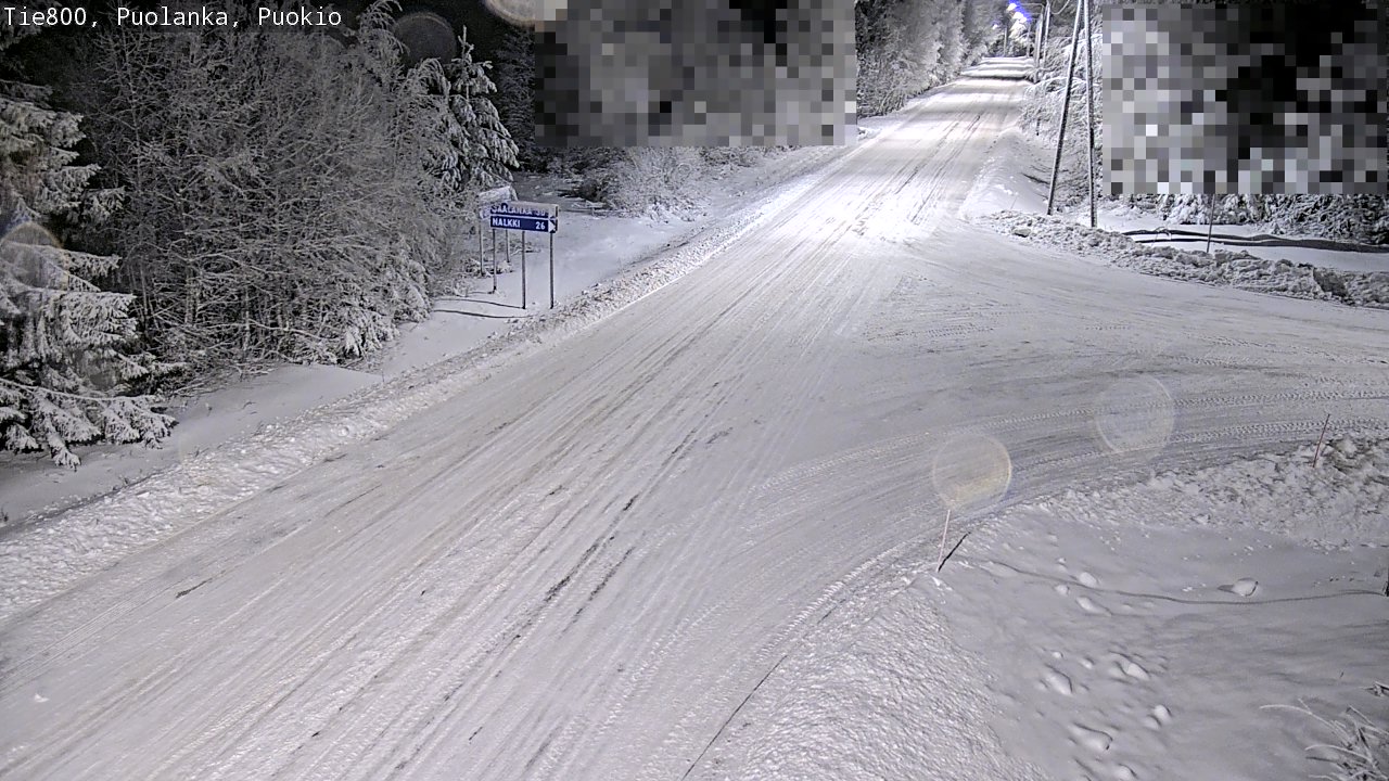 Weather Camera Image Road 800 Puolanka, Puokio, Puolanka, Kainuu
