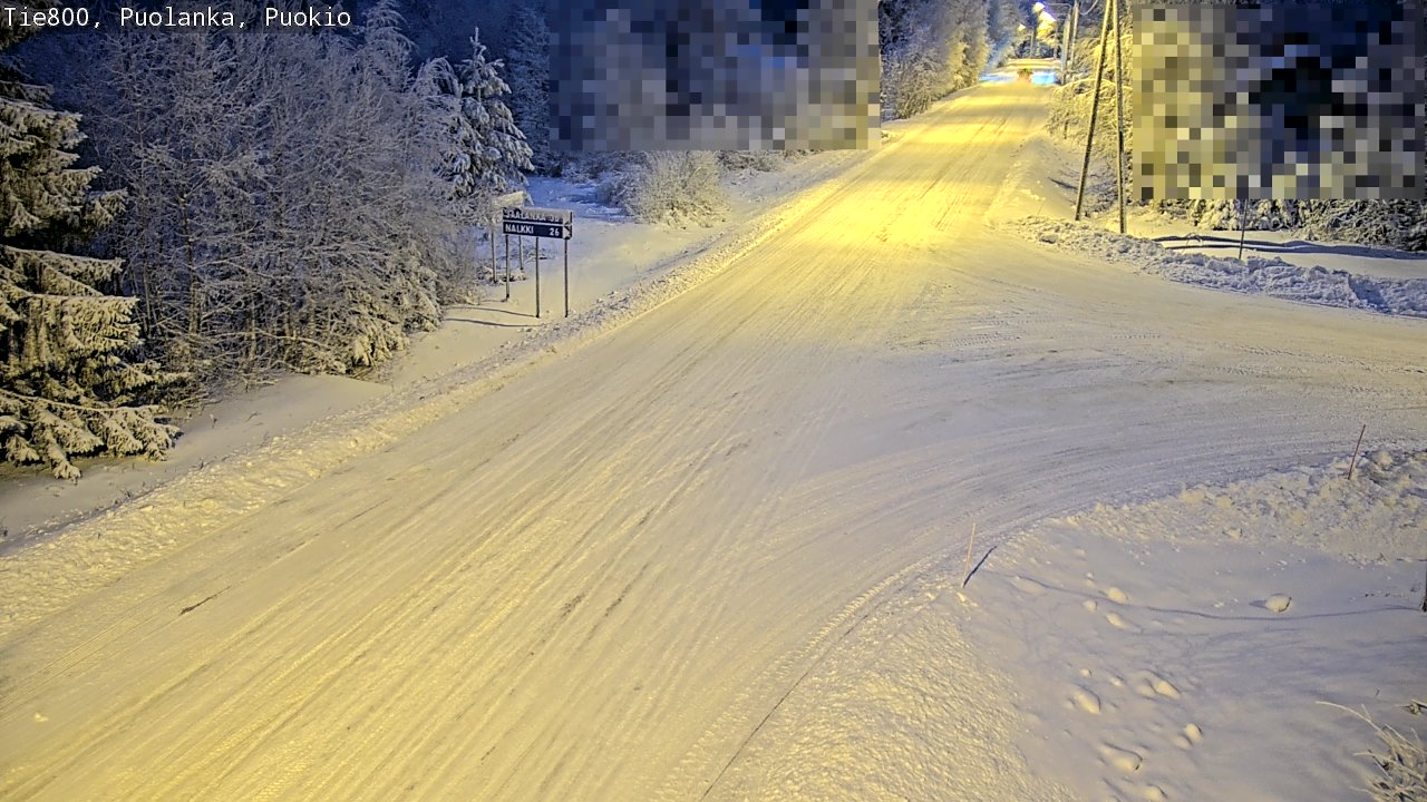 Weather Camera Image Road 800 Puolanka, Puokio, Puolanka, Kainuu