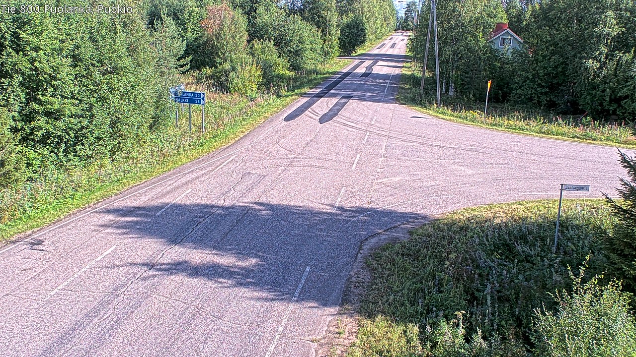 Weather Camera Image Road 800 Puolanka, Puokio, Puolanka, Kainuu
